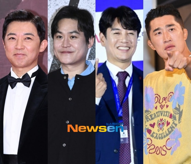 뉴스엔 DB 안재욱, 김성균, 김대희, 김동현(왼쪽부터)