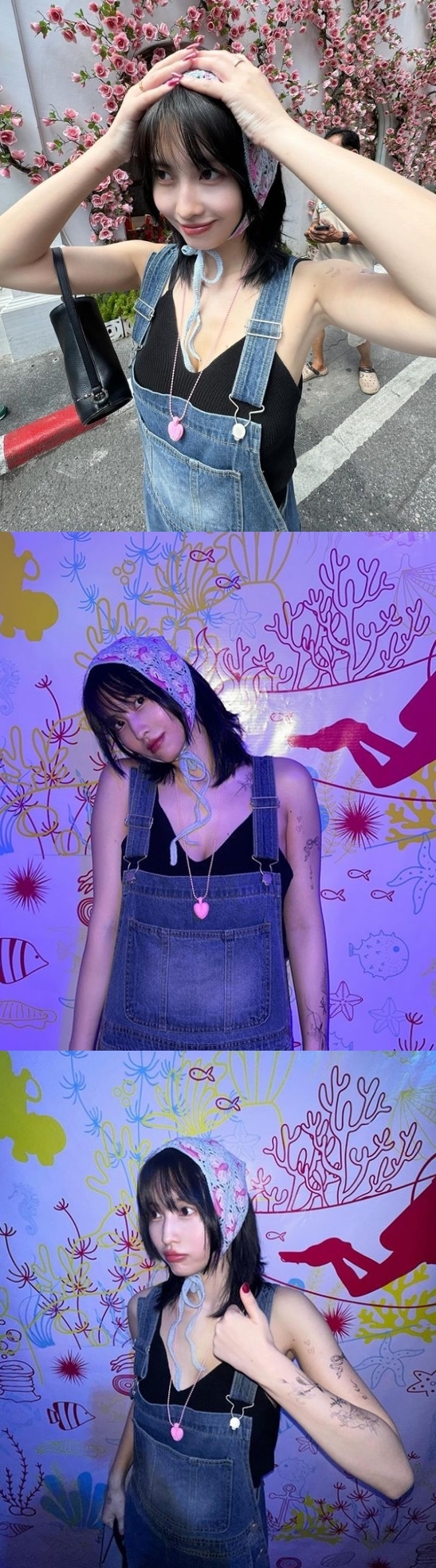 트와이스 모모, 가슴골 파인 나시로 글래머 몸매 자랑 - 뉴스엔