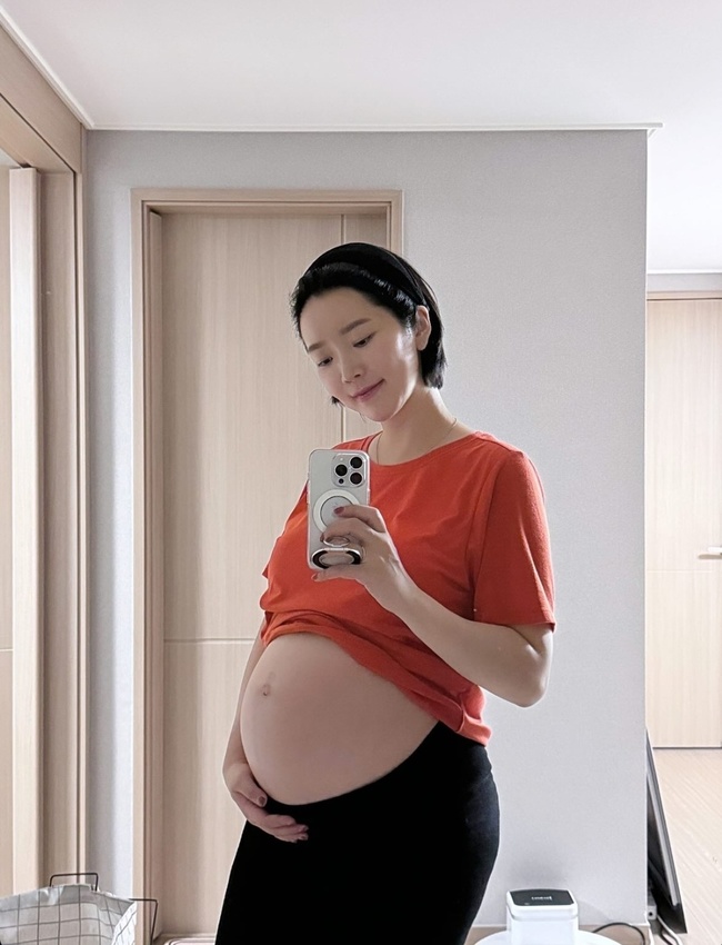 배슬기 옷 들춰 노출한 29주차 만삭배, 아름다운 D라인 - 손에 잡히는 뉴스 눈에 보이는 뉴스 - 뉴스엔