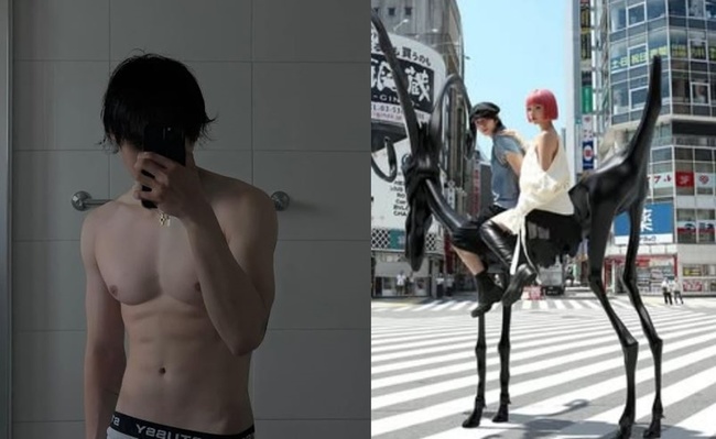 한국 떠난 던, 도쿄서 자유 만끽+상의 탈의까지...핑크 헤어 여성은 누구 - 뉴스 썸네일 이미지