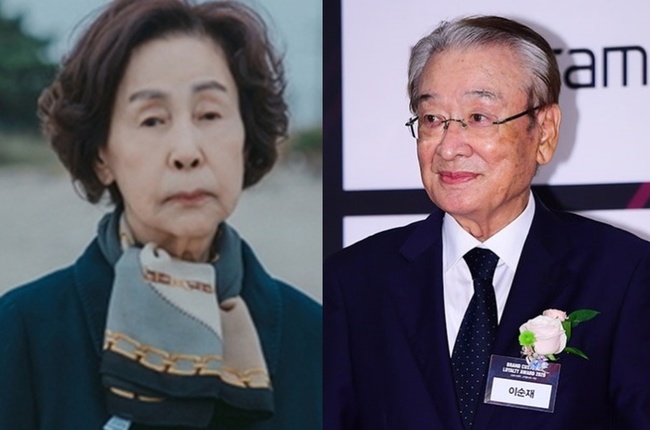 손숙 이순재 조문 현장