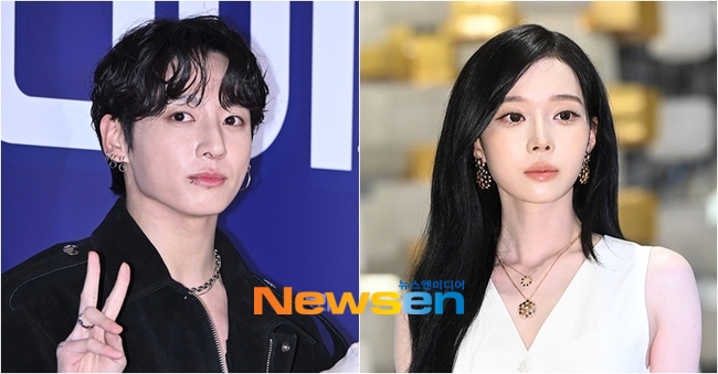 정국 윈터 강아지 커플 타투 관련 보도