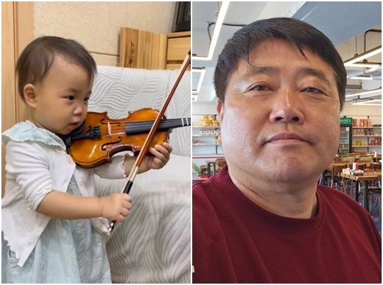 양준혁 18개월 딸 바이올린 연주 감탄