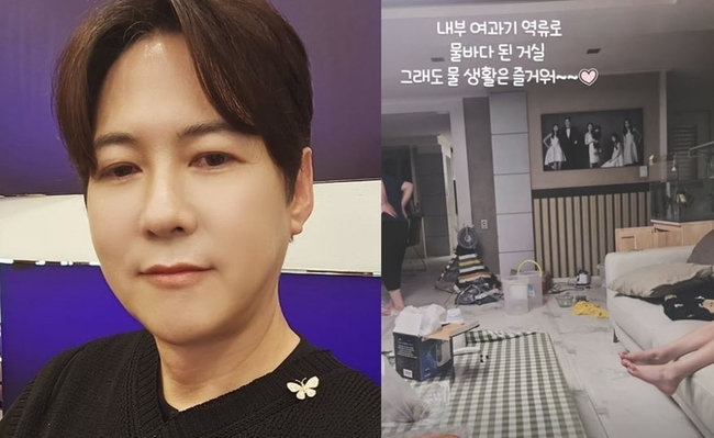 박찬민 전 아나운서, 자택 거실 침수 사고 공개