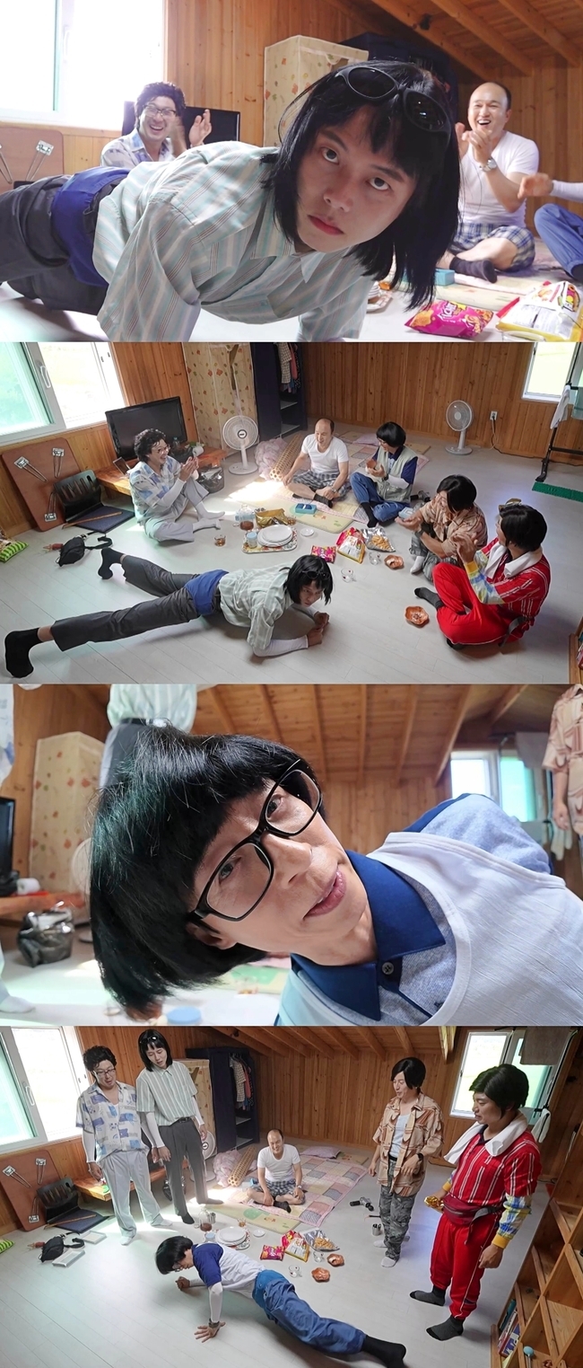 유재석·주우재, MBC '놀면 뭐하니?'서 속옷 모델 포즈 대결