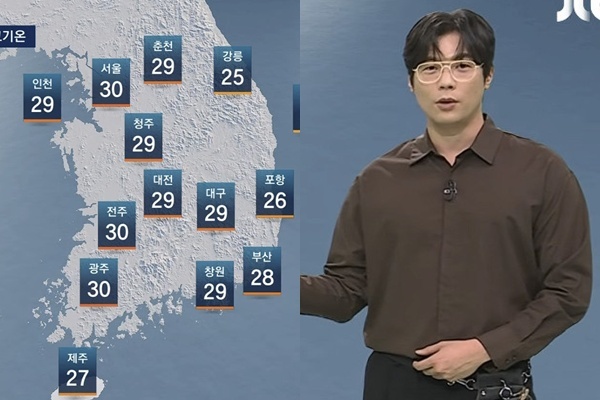 배우 최다니엘, JTBC '아침&' 일일 기상캐스터로 출연