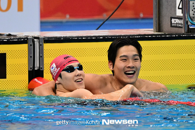 수영 김영범, 아시안게임 남자 자유형 50m 금메달…대회 신기록