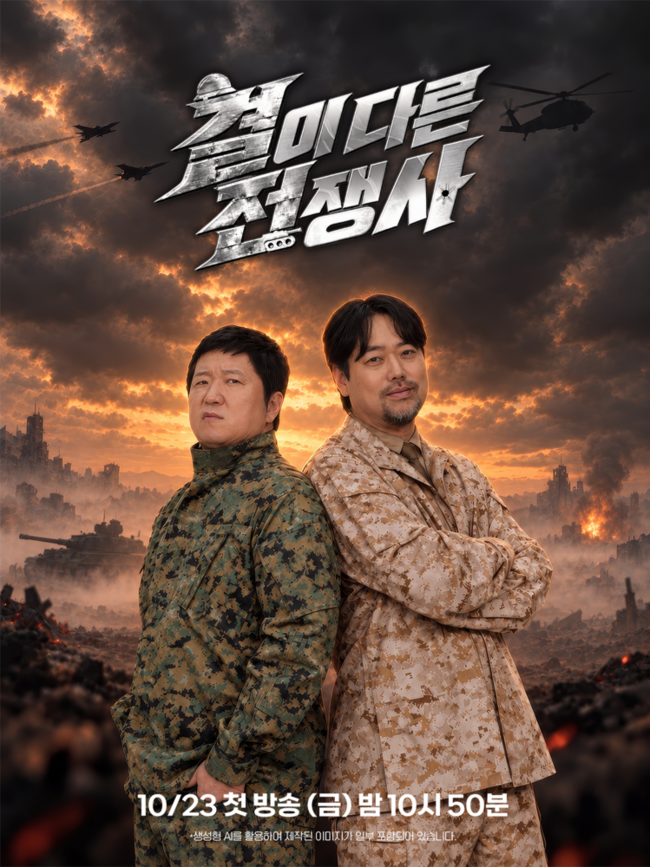 결이 다른 전쟁사 1. 결이 다른 전쟁사 방송시간&middot;채널 관련 방송&middot;공식 홍보 사진 1