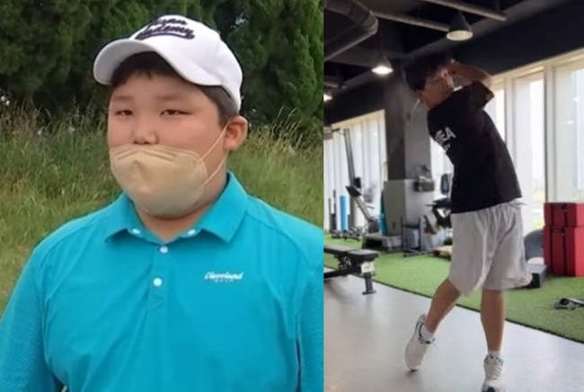 강호동 아들 강시후, 188cm 피지컬 자랑…골프선수 데뷔