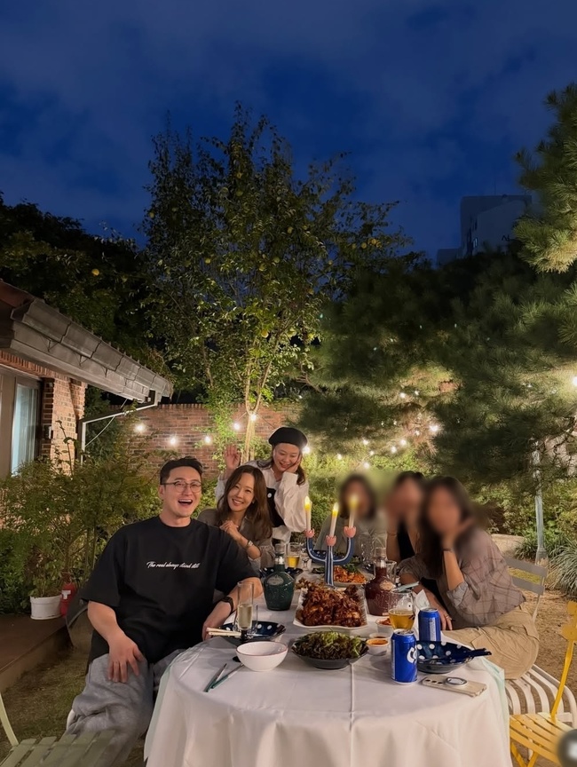 심진화, 넓은 마당에서 홈파티…소유진도 “참 좋았던 이집 저집”